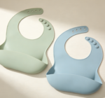 6-Pack Baby Silicone Bibs: Adjustable Neck Circumference, Soft and Skin-Friendly, with Food Tray Bag, Waterproof, Stain-Resistant, Protective Feeding Bibs