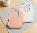 2-Pack Baby Silicone Bibs, Adjustable Neck Circumference, Soft and Waterproof, Baby Feeding Protection, Unisex
