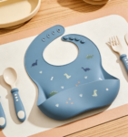 6-Pack Bright Color Baby Silicone Bibs: Adjustable Size, Soft and Skin-Friendly, Waterproof, Stain-Resistant, Essential for Baby Feeding